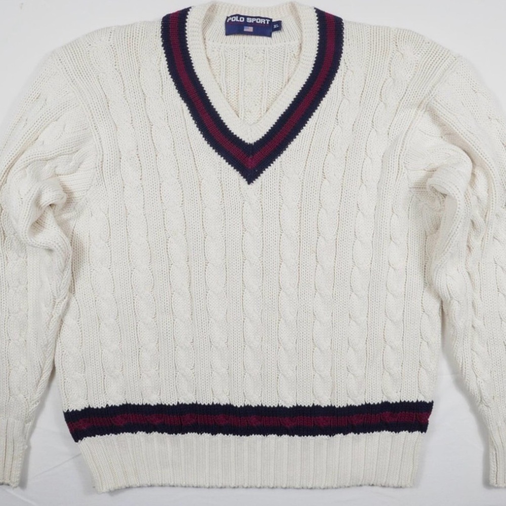 Polo Ralph Lauren Cream Cable Knit Sweater
